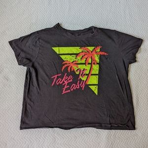 Retro Vintage Neon Crop Top Quirky